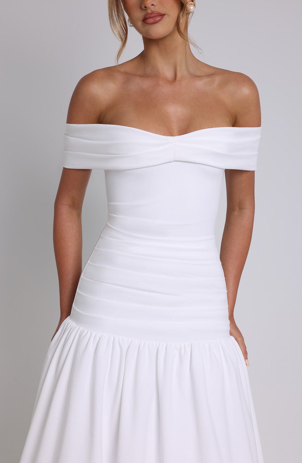 June Midaxi Dress - Ivory