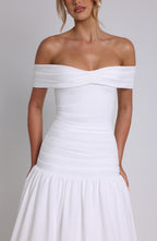 June Midaxi Dress - Ivory