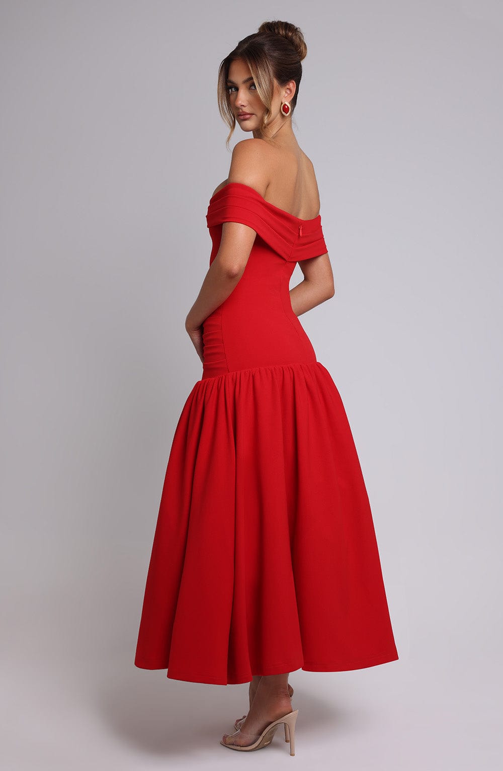 June Midaxi Dress - Red