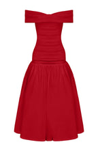 June Midaxi Dress - Red