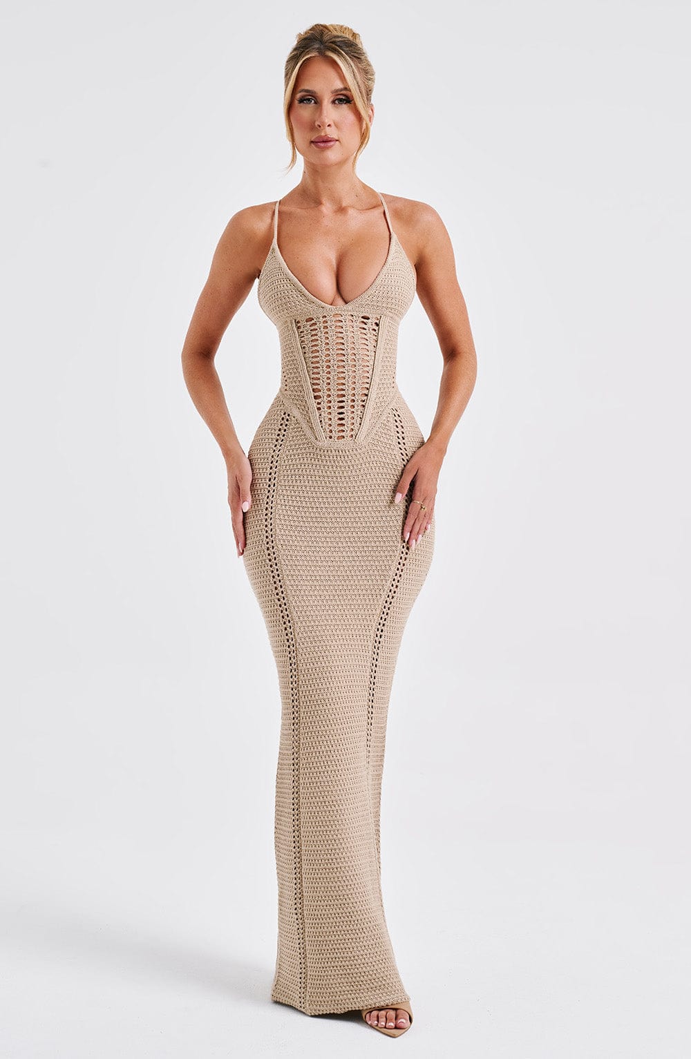 Laila Maxi Dress - Beige