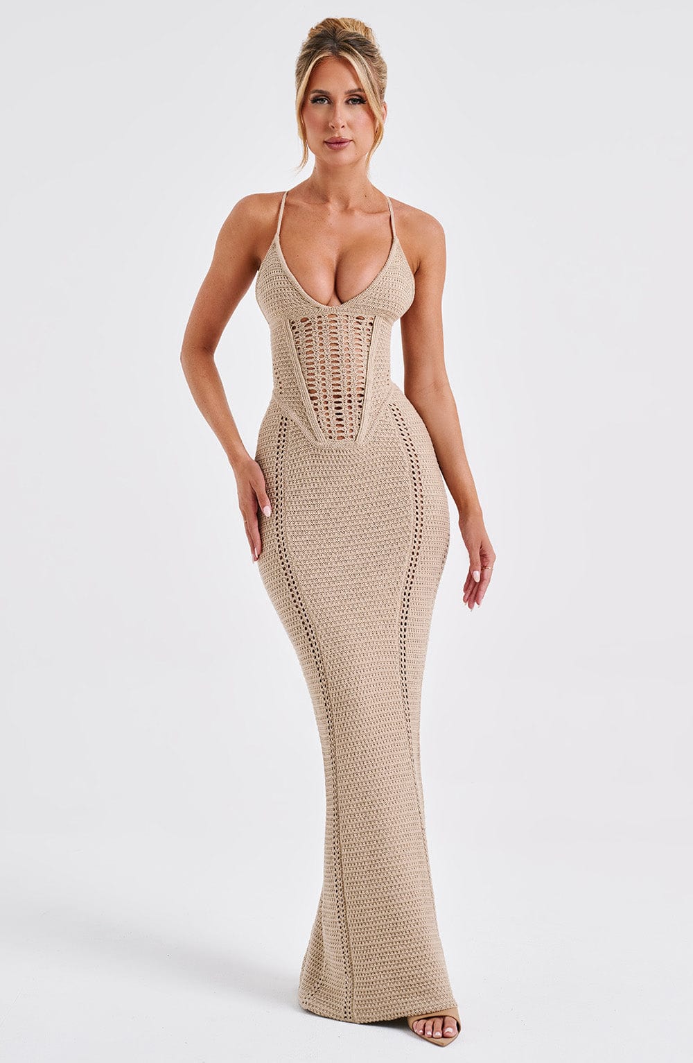 Laila Maxi Dress - Beige