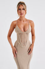 Laila Maxi Dress - Beige