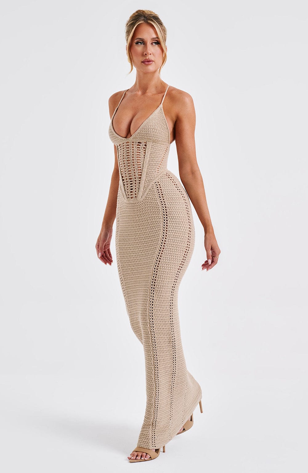 Laila Maxi Dress - Beige
