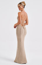 Laila Maxi Dress - Beige