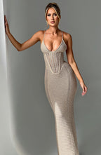 Laila Maxi Dress - Beige