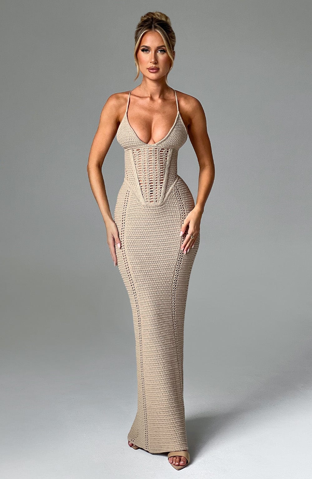 Laila Maxi Dress - Beige