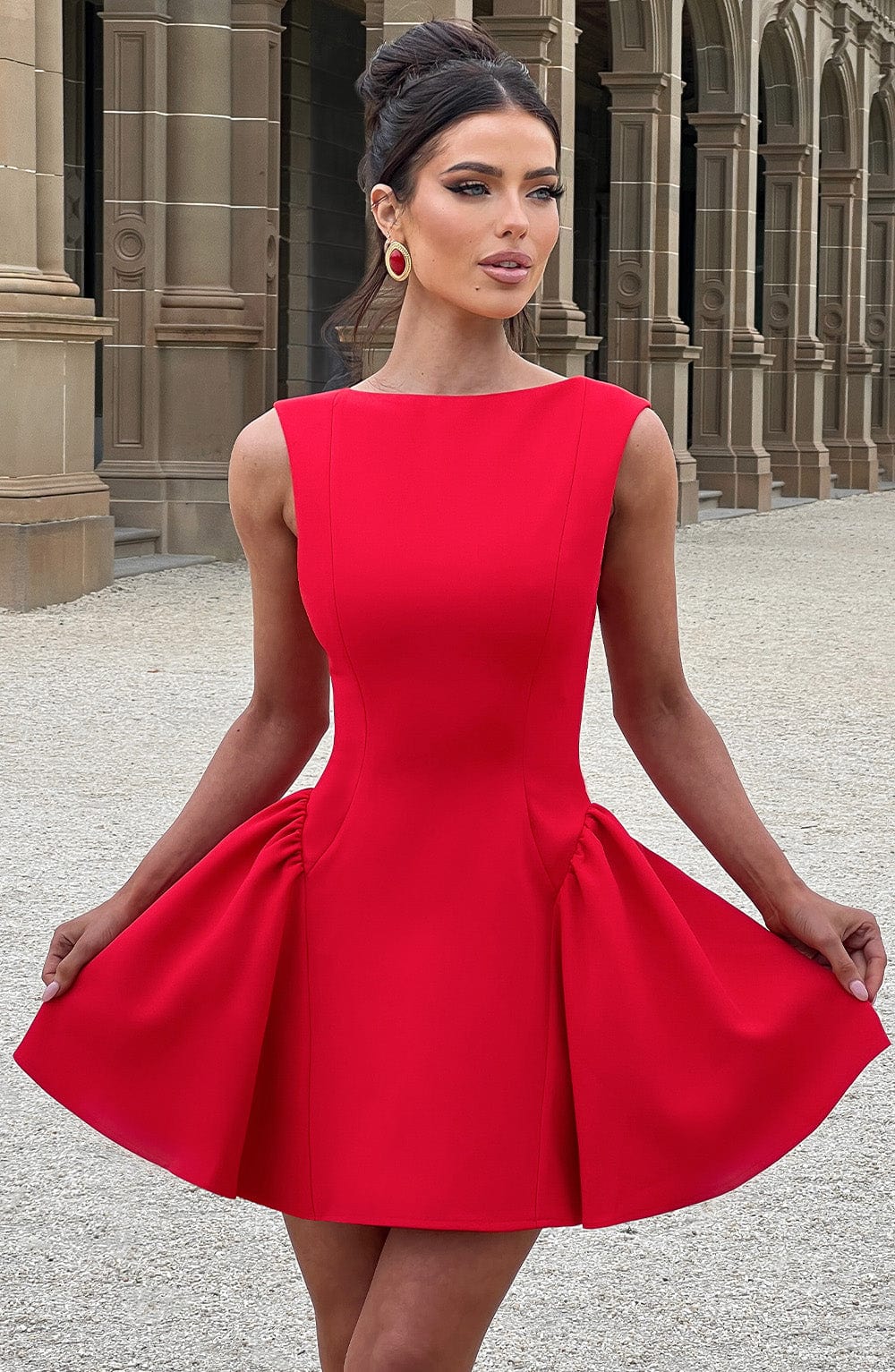 Chloe Mini Dress - Red