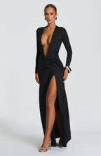 Lila Maxi Dress - Black