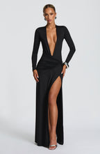Lila Maxi Dress - Black