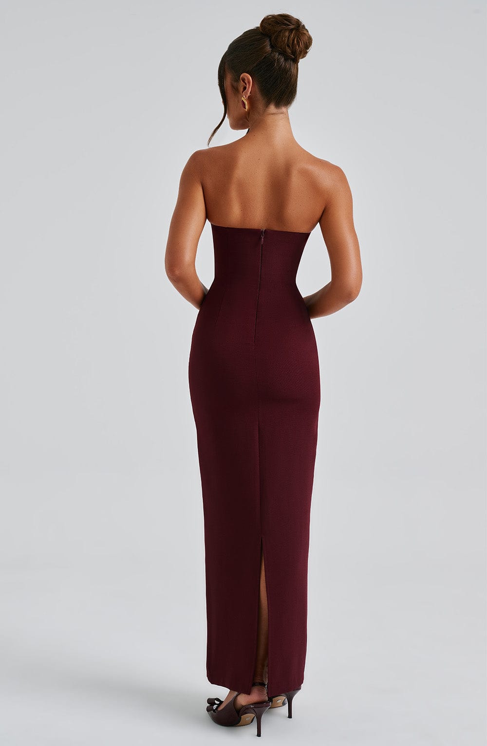 Lucia Maxi Dress - Cherry Lacquer