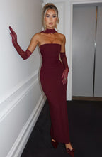 Lucia Maxi Dress - Cherry Lacquer
