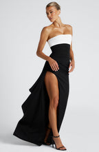 Chelsea Maxi Dress - Black/White