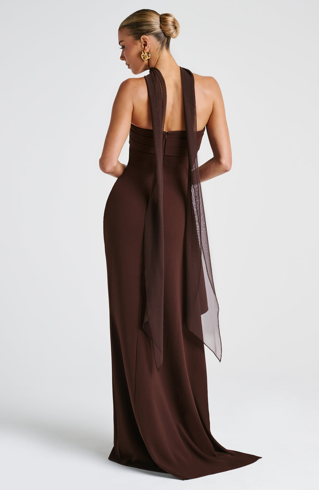 Chelsea Maxi Dress - Plum Brown